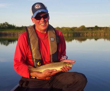 Fisherman with a catch